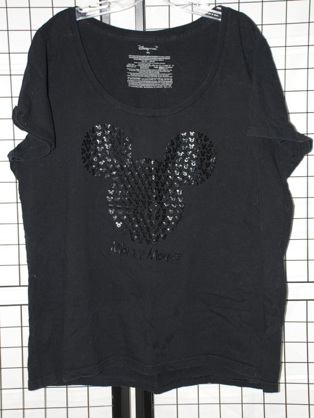 BLACK MICKEY MOUSE TOP